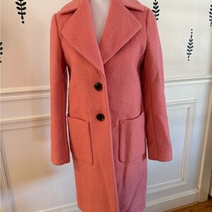 Halogen Pink Pea Coat for Women
